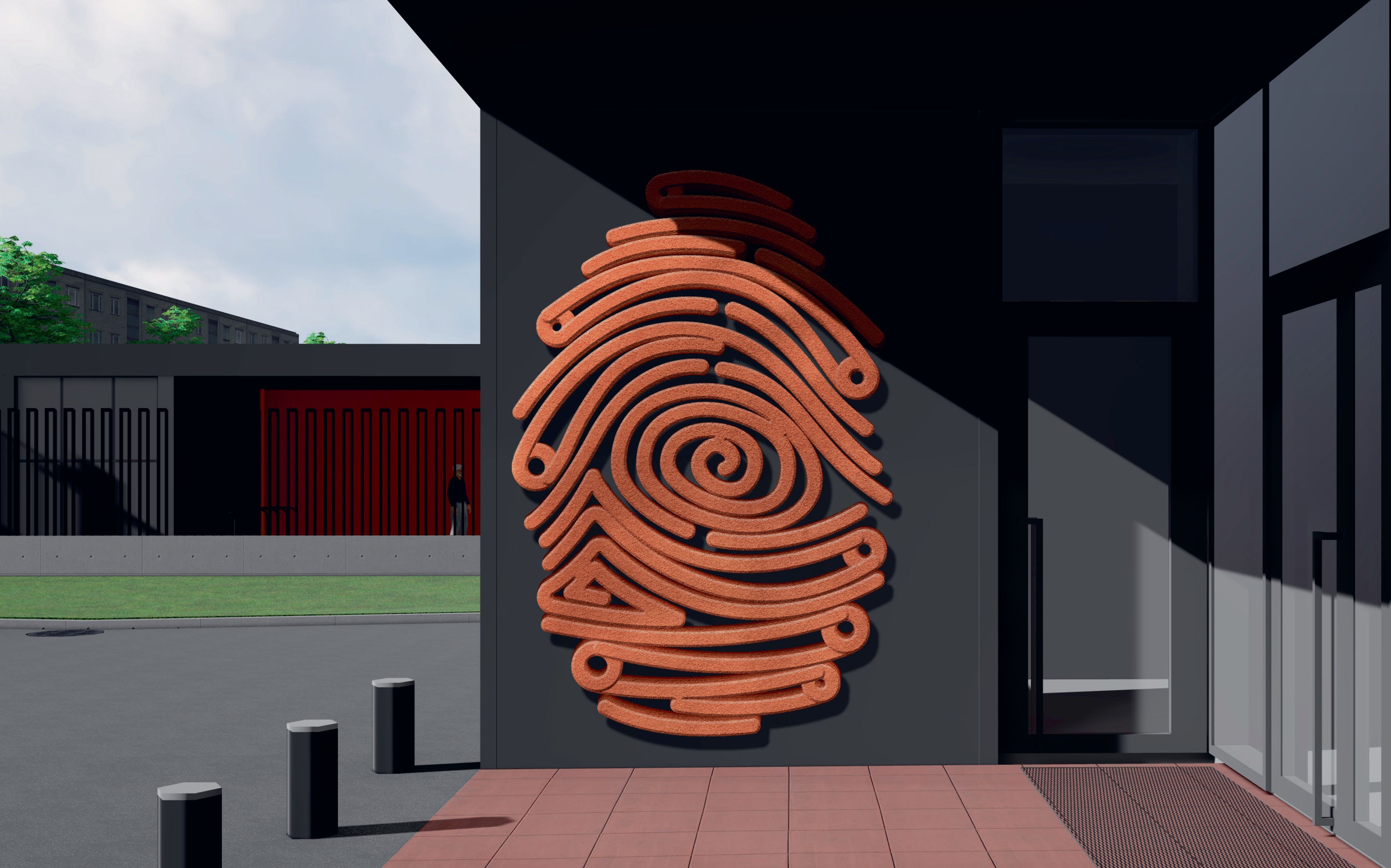 I koht. Margus Tammiku ja Eva Undi seinapannoo "Pitser"