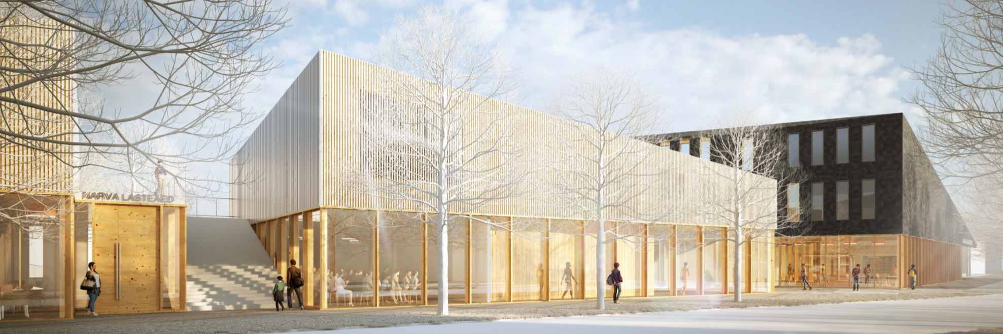 Narva õppekompleksi arhitektuurivõistluse võitis Kolm Pluss Üks arhitektid