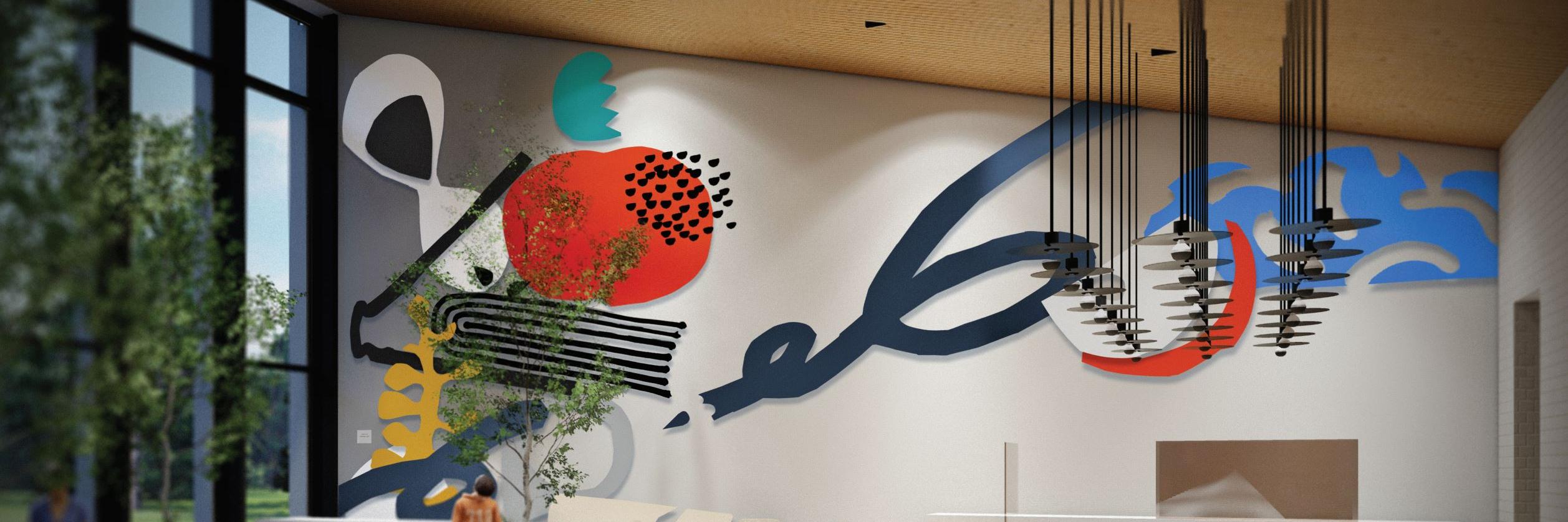 Paide riigigümnaasiumi söögisaali seina hakkab ilmestama teos „Teadmiste värvid“