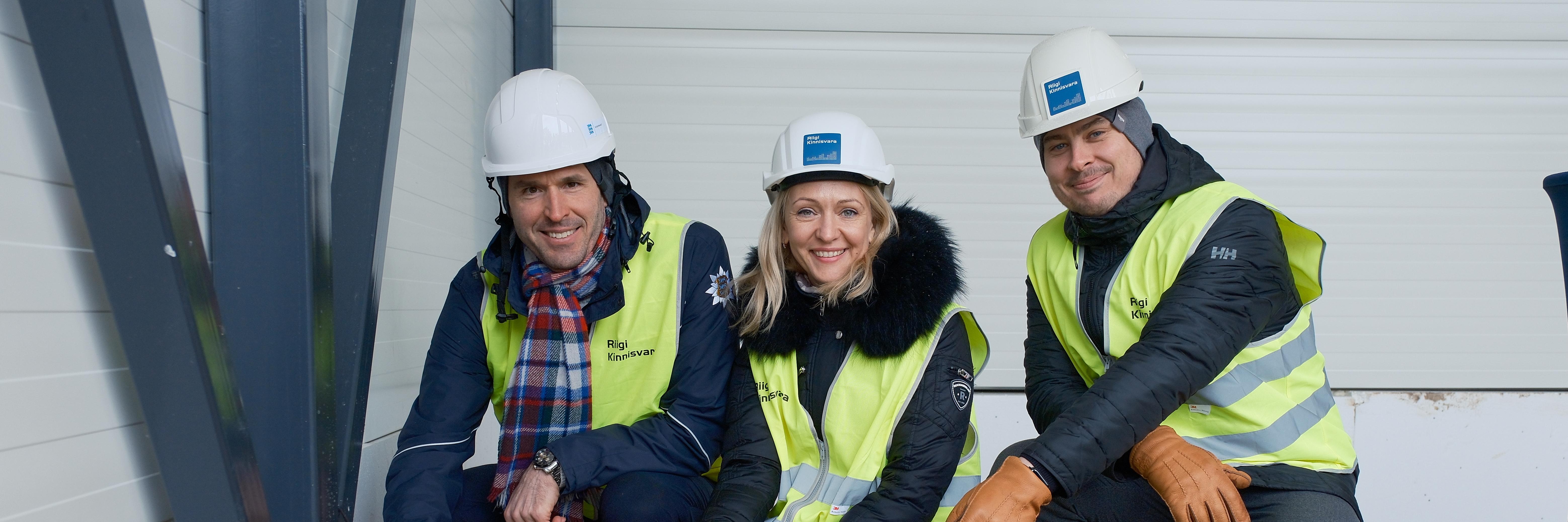 Keskkonnaameti tehnoloogiahoone nurgakivi asetamine ja sarikapärja allatoomine. Foto: Hendrik Osula