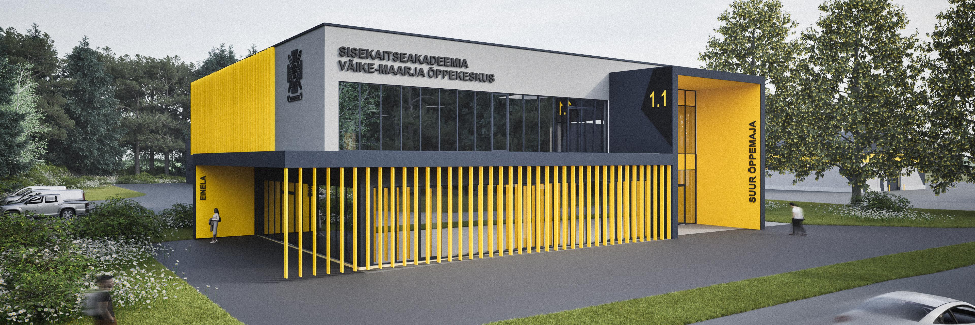 Sisekaitseakadeemia Väike-Maarja õppekeskuse taristu. Foto: Projektibüroo OÜ.